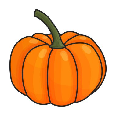 Kabak vektör simgesi. Beyaz arkaplan kabağı üzerinde renk vektörü logosu izole edildi .