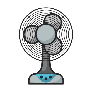 Havalandırma vektör simgesi. Renk vektörü logosu beyaz arkaplan havalandırmasında izole edildi .