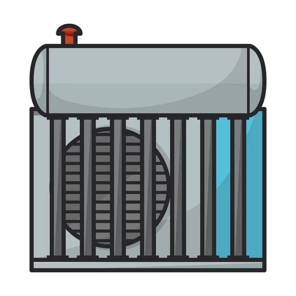 Цветовой Векторный Логотип Выделен Белом Фоне Вентиляции — стоковый вектор