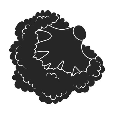 Brokoli vektör simgesi. Siyah vektör logosu beyaz arkaplan brokolisi üzerinde izole edilmiş..