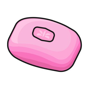 Sabun vektör simgesi. Beyaz arkaplan sabununda izole edilmiş renk vektör logosu..