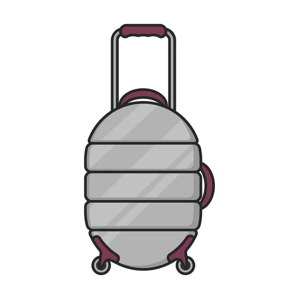 スーツケースベクトルアイコン白い背景スーツケースに隔離されたカラーベクトルロゴ — ストックベクタ