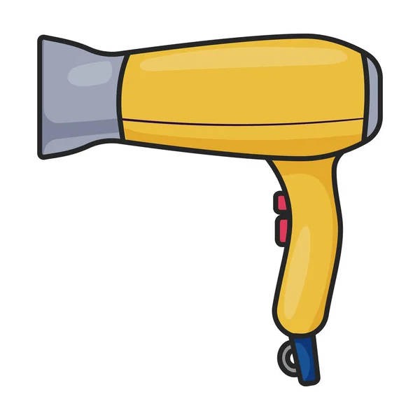 Sèche Cheveux Vecteur Icon Color Logo Vecteur Isolé Sur Fond — Image vectorielle