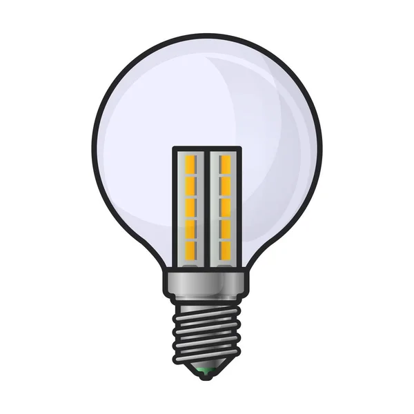 Значок Вектора Галогенной Лампы Цветной Вектор Логотип Изолирован Белом Фоне — стоковый вектор