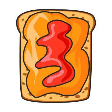 Sandviç vektör simgesi. Renkli vektör logosu beyaz arkaplan sandviçi üzerinde izole edildi.