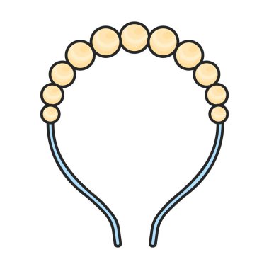 Hoop vektör simgesi. Beyaz arkaplan halka üzerinde renk vektörü logosu izole edildi.