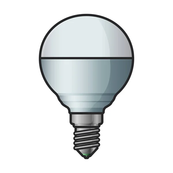 Icône Vectorielle Halogène Ampoule Logo Vectoriel Couleur Isolé Sur Fond — Image vectorielle