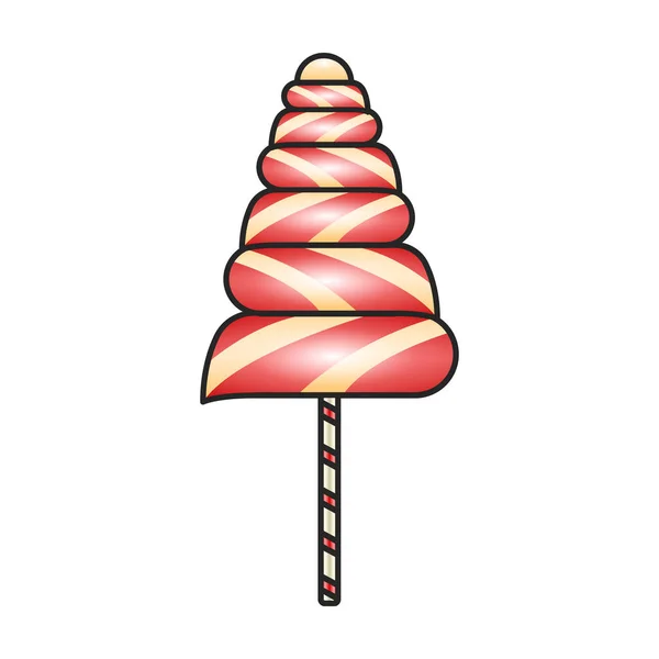 Lollipop Vektorsymbol Farbvektorlogo Isoliert Auf Weißem Hintergrund Lutscher — Stockvektor