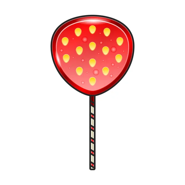Lollipop Vektor Ikon Färg Vektor Logotyp Isolerad Vit Bakgrund Klubba — Stock vektor