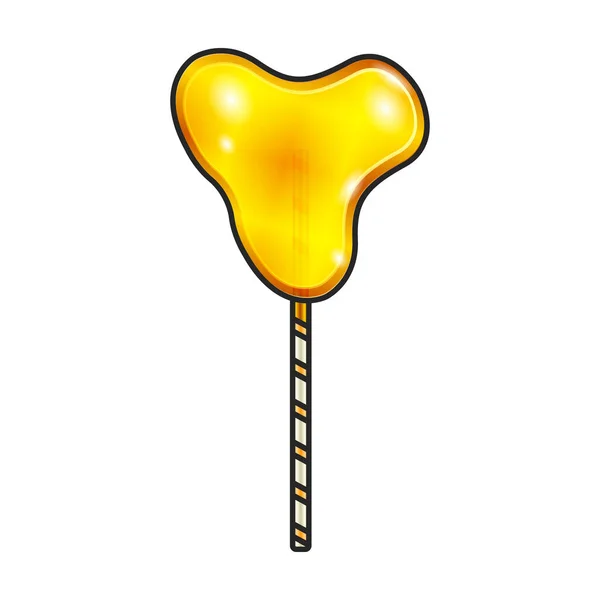 Lollipop Vector Icon Color Vector Logo Isolated White Background Lollipop — Stock Vector