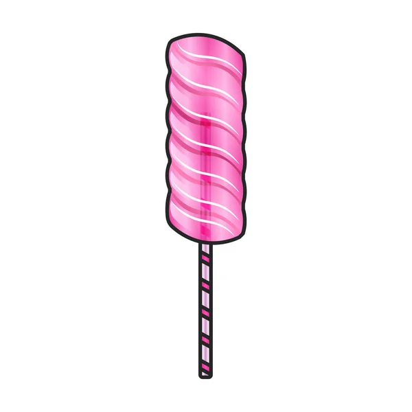 Lollipop Vector Icoon Kleur Vector Logo Geïsoleerd Witte Achtergrond Lolly — Stockvector