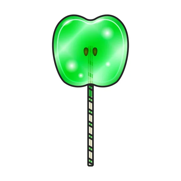 Lollipop Vector Icoon Kleur Vector Logo Geïsoleerd Witte Achtergrond Lolly — Stockvector