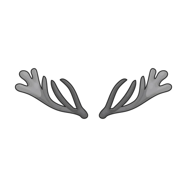 Elk Horn Vector Icon Color Logotipo Vetor Isolado Fundo Branco —  Vetores de Stock