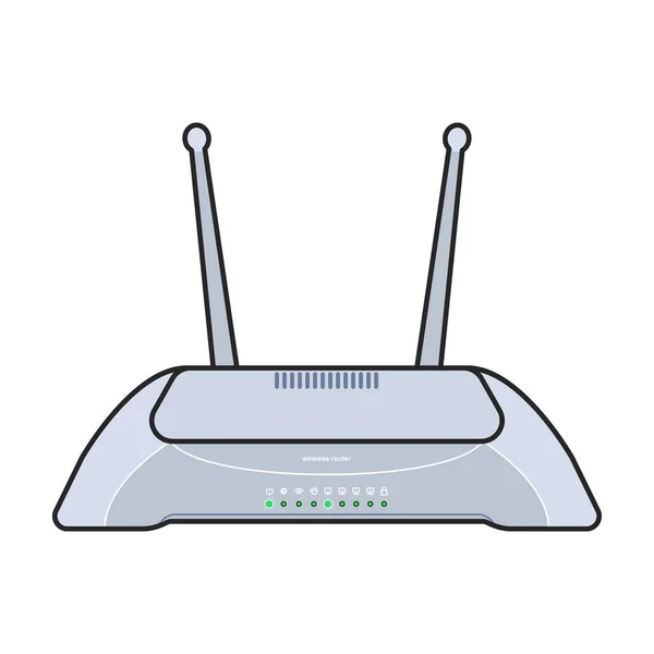 Router Icon Color Vector 라우터에 — 스톡 벡터