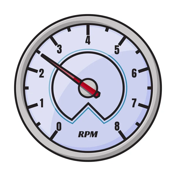 速度計ベクトルのアイコン白い背景速度計に隔離されたカラーベクトルのロゴ — ストックベクタ