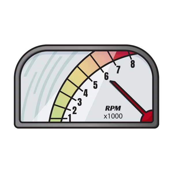 Speedometer Vector Icon Color Vector Logo Isolated White Background Speometer — 스톡 벡터