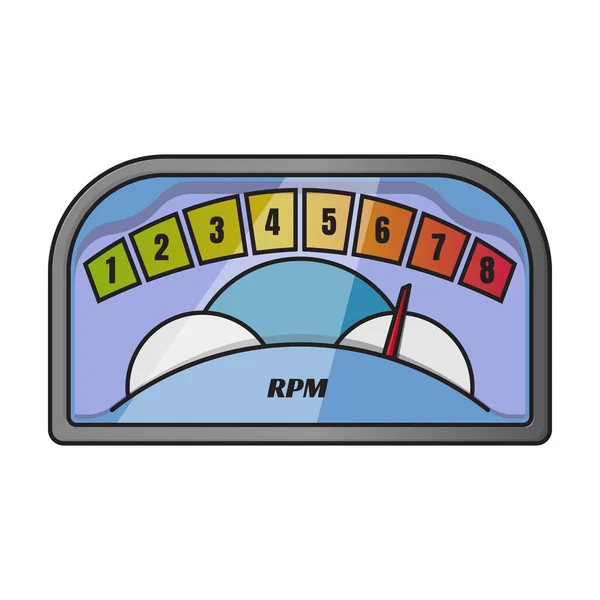 Εικονίδιο Διανύσματος Ταχύμετρο Λογότυπο Διανύσματος Χρωμάτων Απομονωμένο Λευκό Ταχύμετρο Υποβάθρου — Διανυσματικό Αρχείο