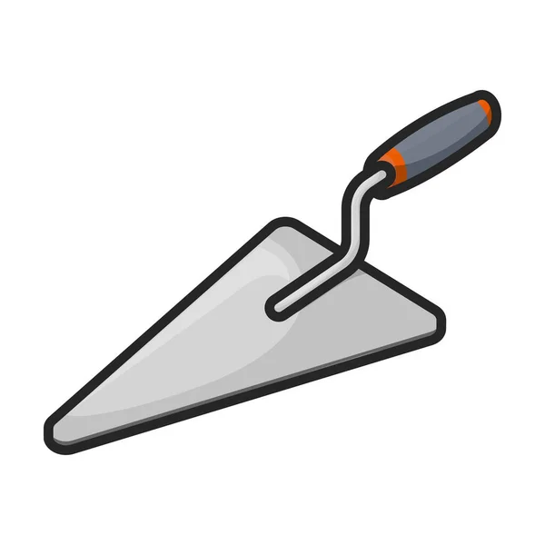 Trowel Vector Icon Color Vector Logo Isolated White Background Trowel — Stock Vector