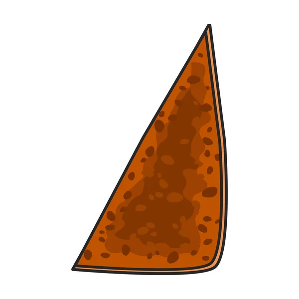 三明治矢量图标 白色背景三明治上孤立的彩色矢量标识 — 图库矢量图片