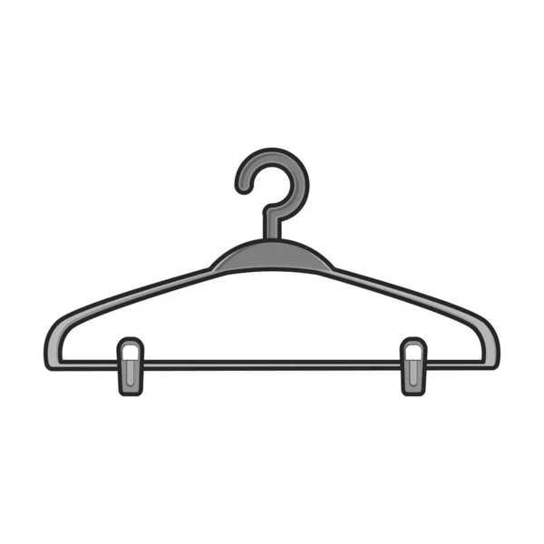 Hanger Vektor Ikon Color Vektor Logotyp Isolerad Vit Bakgrund Hängare — Stock vektor