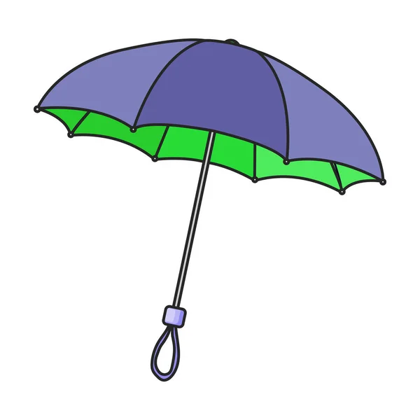 Umbrella Vetor Icon Color Logotipo Vetor Isolado Guarda Chuva Fundo —  Vetores de Stock