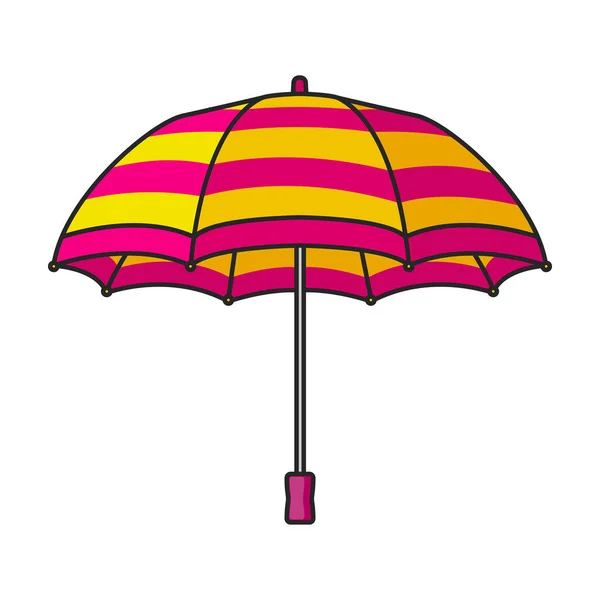 Parapluie Vecteur Icon Color Logo Vecteur Isolé Sur Fond Blanc — Image vectorielle