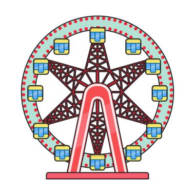 Gözden geçirme vektörü simgesi. Renk vektörü logosu gözden geçirmenin beyaz arka plan tekeri üzerinde izole edildi.