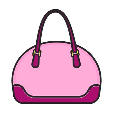 Torba vektör simgesi. Beyaz arkaplan çantasına renk vektörü logosu izole edildi.