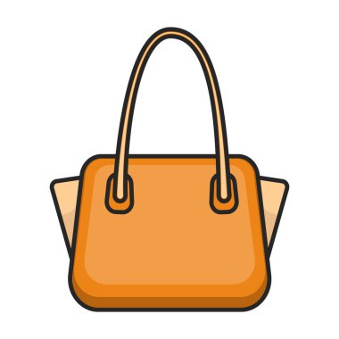 Torba vektör simgesi. Beyaz arkaplan çantasına renk vektörü logosu izole edildi.