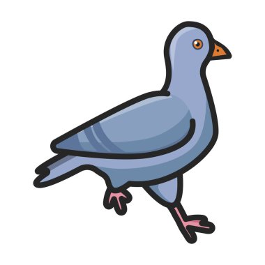 Barış vektör ikonunun güvercini. Barış güvercini üzerinde izole edilmiş renk vektör logosu..