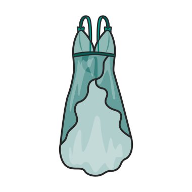 Peignoir vektör simgesi. Beyaz arkaplan peignoir üzerinde izole edilmiş renk vektör logosu..