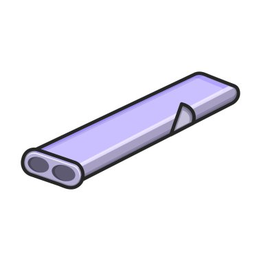 Islık vektörü simgesi. Renk vektörü logosu beyaz arkaplan düdüğü üzerinde izole edildi.