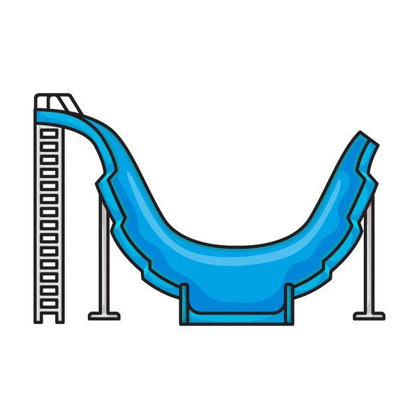 Vetor Slide Água Icon Color Logotipo Vetor Isolado Corrediça Água —  Vetores de Stock