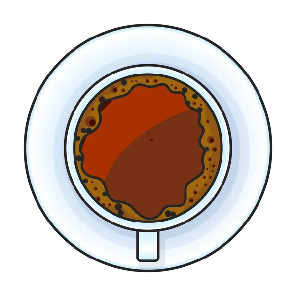 Ikona Wektora Kawy Logo Wektora Koloru Izolowane Białym Tle Kawy — Wektor stockowy
