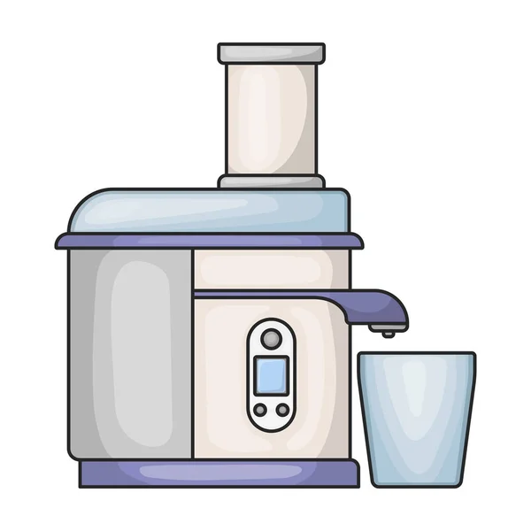 Juicer搅拌机矢量图标 白色背景搅拌机上分离的彩色矢量标识 — 图库矢量图片