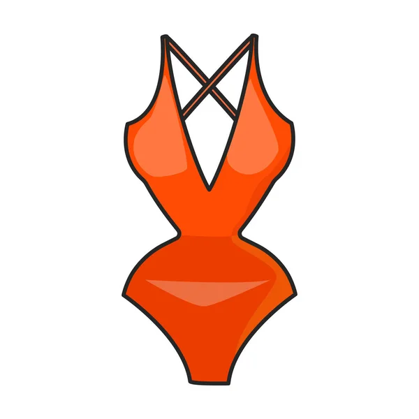 Badpak Vector Icon Color Vector Logo Geïsoleerd Witte Achtergrond Zwembroek — Stockvector