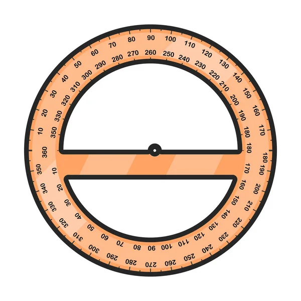 Lineal Vektor Symbol Farbvektor Logo Isoliert Auf Weißem Hintergrund Lineal — Stockvektor