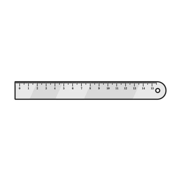 Ruler Vector Icon Color Vector Logo Isolated White Background Ruler — Stock Vector