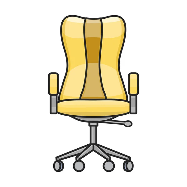 Καρέκλα Του Διάνυσμα Έπιπλο Εικονίδιο Χρώμα Vector Λογότυπο Απομονώνονται Λευκό — Διανυσματικό Αρχείο
