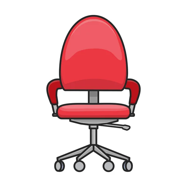 Cadeira Móveis Vetor Icon Color Logotipo Vetor Isolado Cadeira Fundo — Vetor de Stock