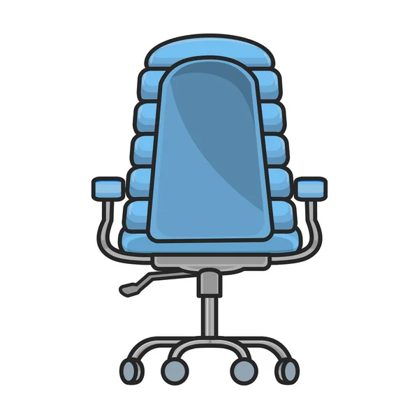 家具のベクターのアイコンの椅子 家具の白い背景の椅子で隔離される色のベクターのロゴ — ストックベクタ