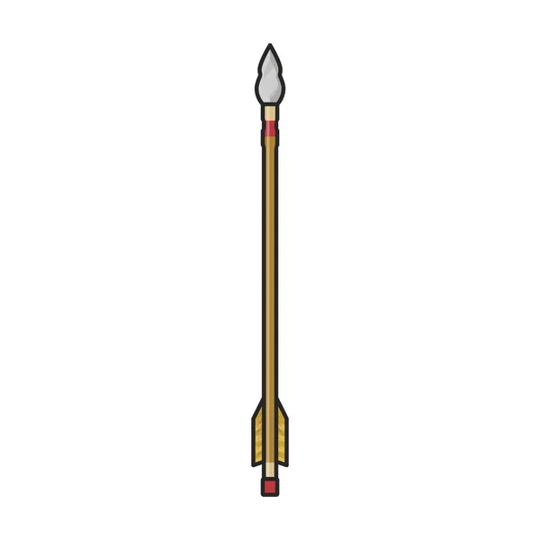 Flèche Pour Icône Vecteur Arc Logo Vectoriel Couleur Isolé Sur — Image vectorielle