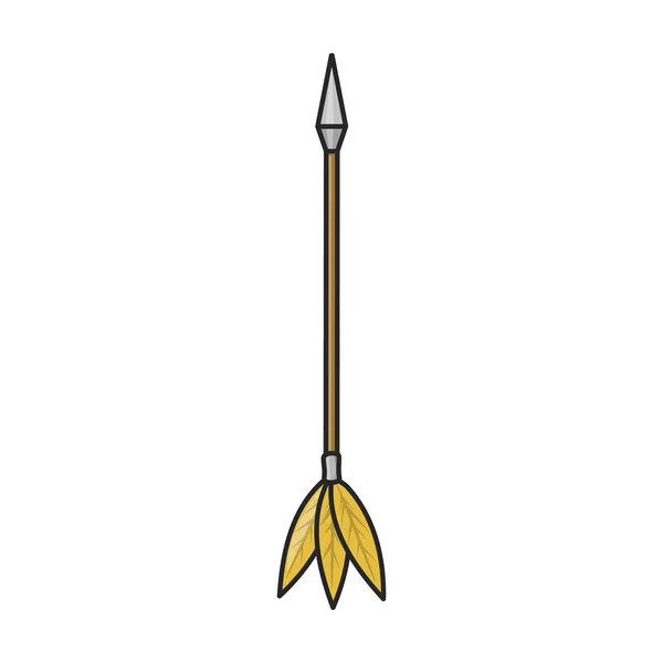 Логотип Вектора Цвета Выделен Белом Фоне Стрелкой Лука — стоковый вектор