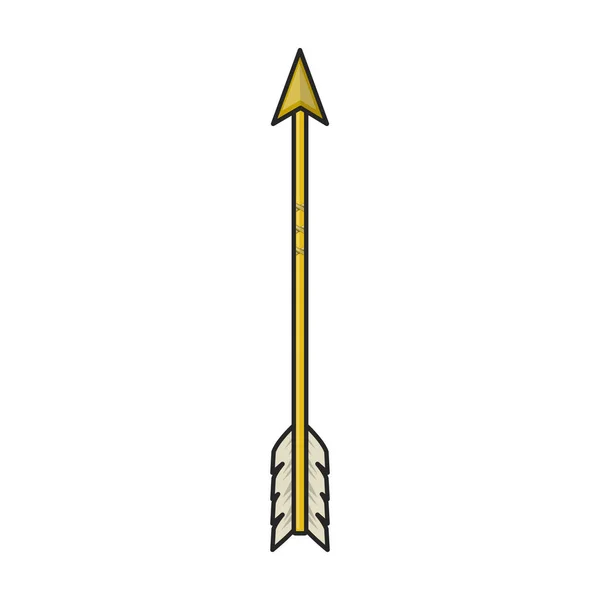 Логотип Вектора Цвета Выделен Белом Фоне Стрелкой Лука — стоковый вектор