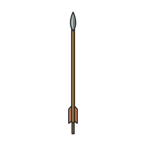 Flecha Para Logotipo Del Vector Icon Color Arco Aislado Flecha — Archivo Imágenes Vectoriales