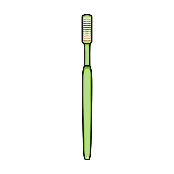 Логотип Вектора Цвета Зубной Щетки Изолирован Белом Фоне Зубной Щетки — стоковый вектор