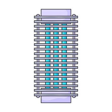 Elektrik tuzağı vektör simgesi. Renk vektörü logosu beyaz arkaplan elektrik tuzağında izole edildi .