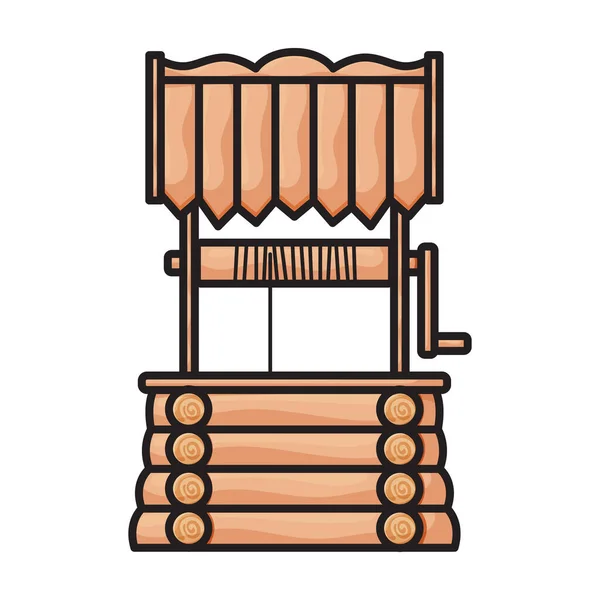 Деревянный Векторный Икон Цветной Вектор Логотипа Изолирован Белом Фоне Деревянного — стоковый вектор