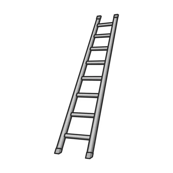 Ladder Vector Icon Color Vector Logo Isolated White Background Ladder — Stock Vector