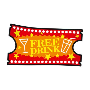 Bilet vektör renk simgesi. Beyaz arka planda vektör illüstrasyon kuponu. Biletlerin izole edilmiş renk illüstrasyon logosu .